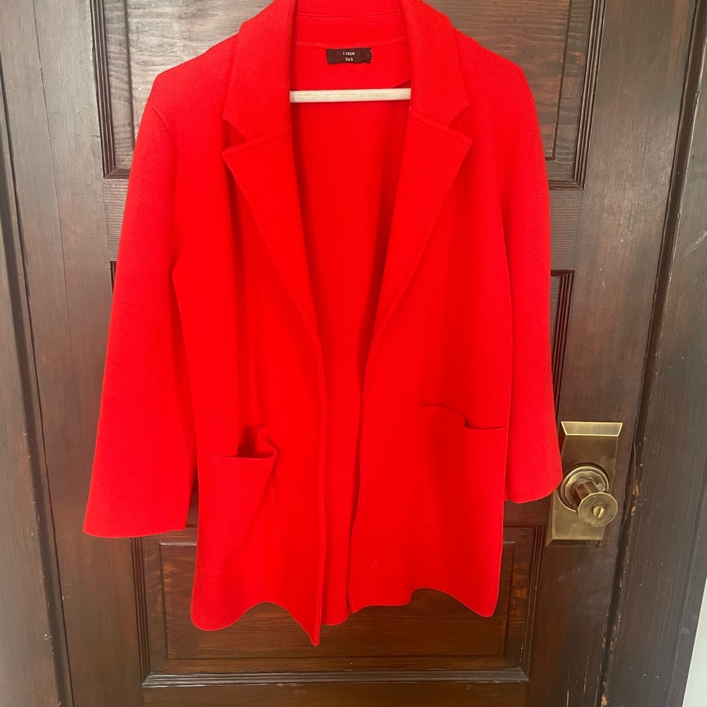 J. Crew Vibrant Red Women's Blazer